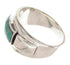 Turquoise Opal Inlay Silver Southwest Ring Size 7-1/4 XS57963